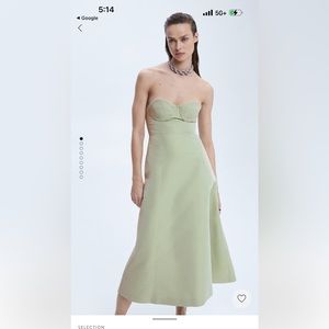 Mango flared corset dress